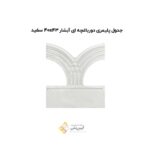 جدول پلیمری دورباغچه ای آبشار 40*43 سفید