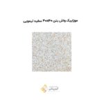 موزاییک واش بتن 40*40 سفیدلیمویی