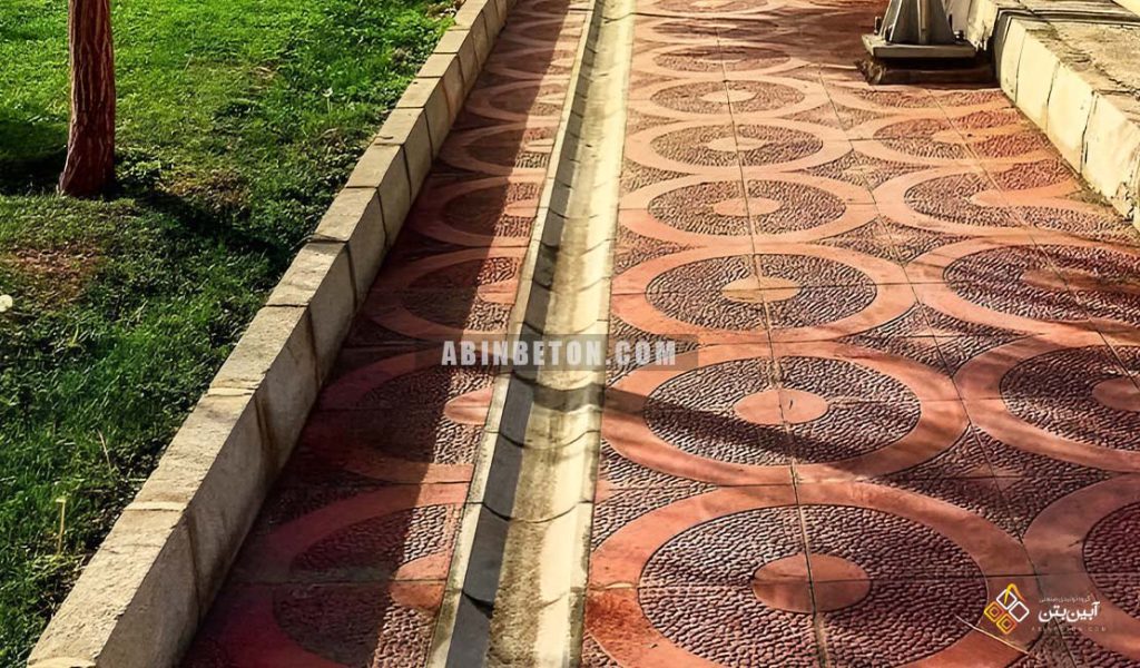 اجرا شده موزاییک ویبره ای طرح یاس