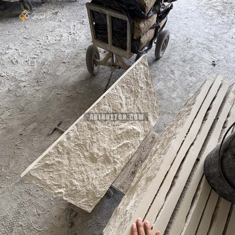 بتن اکسپوز صخره ای سفید